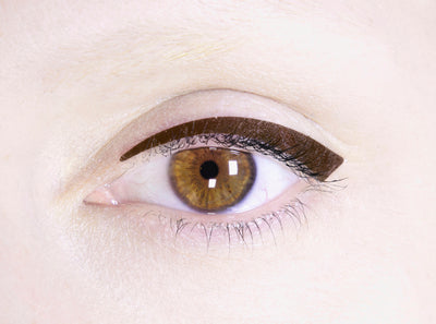 N°5 </br> Stick on eyeliners </br>dark brown - classic shape