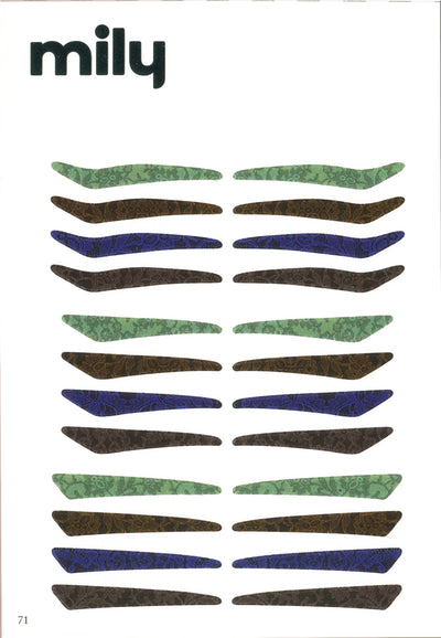 N°13 </br>Chantilly eyeliners </br>turquoise, blue, grey, brown - 3 styles