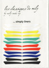 N°22 </br> Stick on eyeliners </br> bright colors - 4 shapes