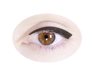 N°9 </br>Stick on eyeliners </br>dark grey - classic shape