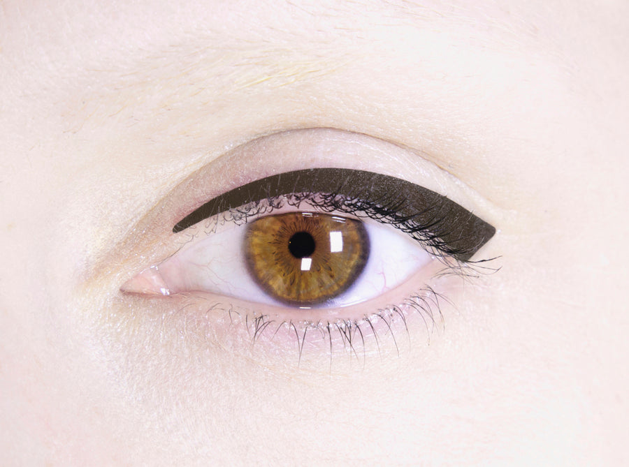 N°9 </br>Stick on eyeliners </br>dark grey - classic shape