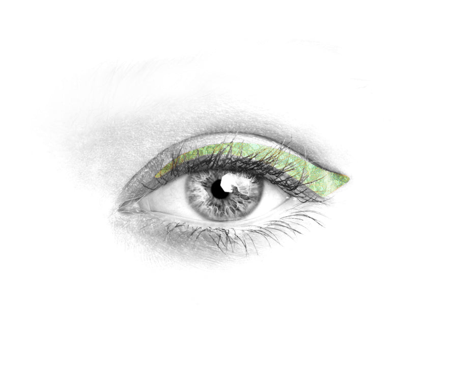 N°13 </br>Chantilly eyeliners </br>turquoise, blue, grey, brown - 3 styles