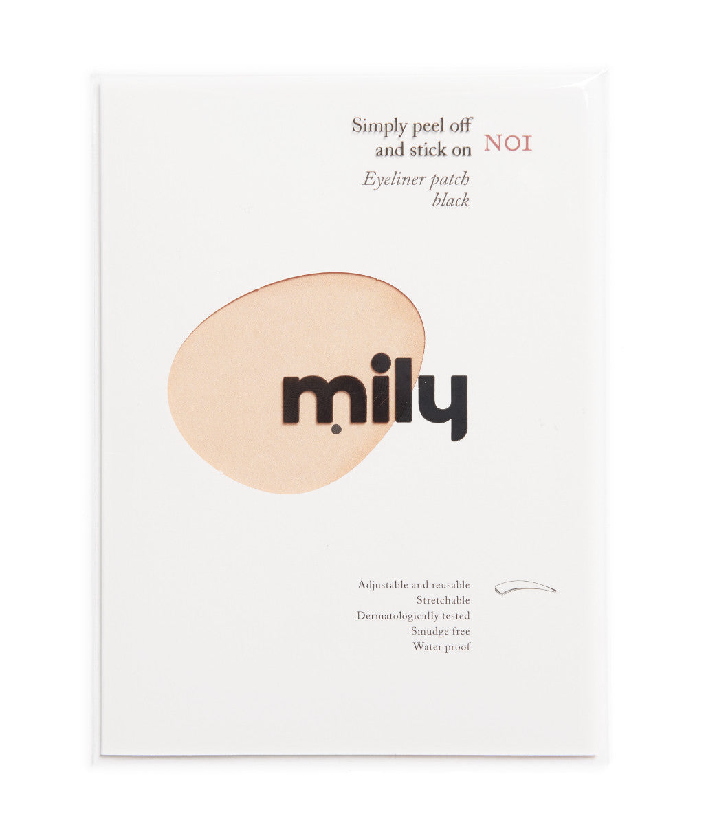 N°1 </br> Stick on eyeliners </br>matte black - classic shape