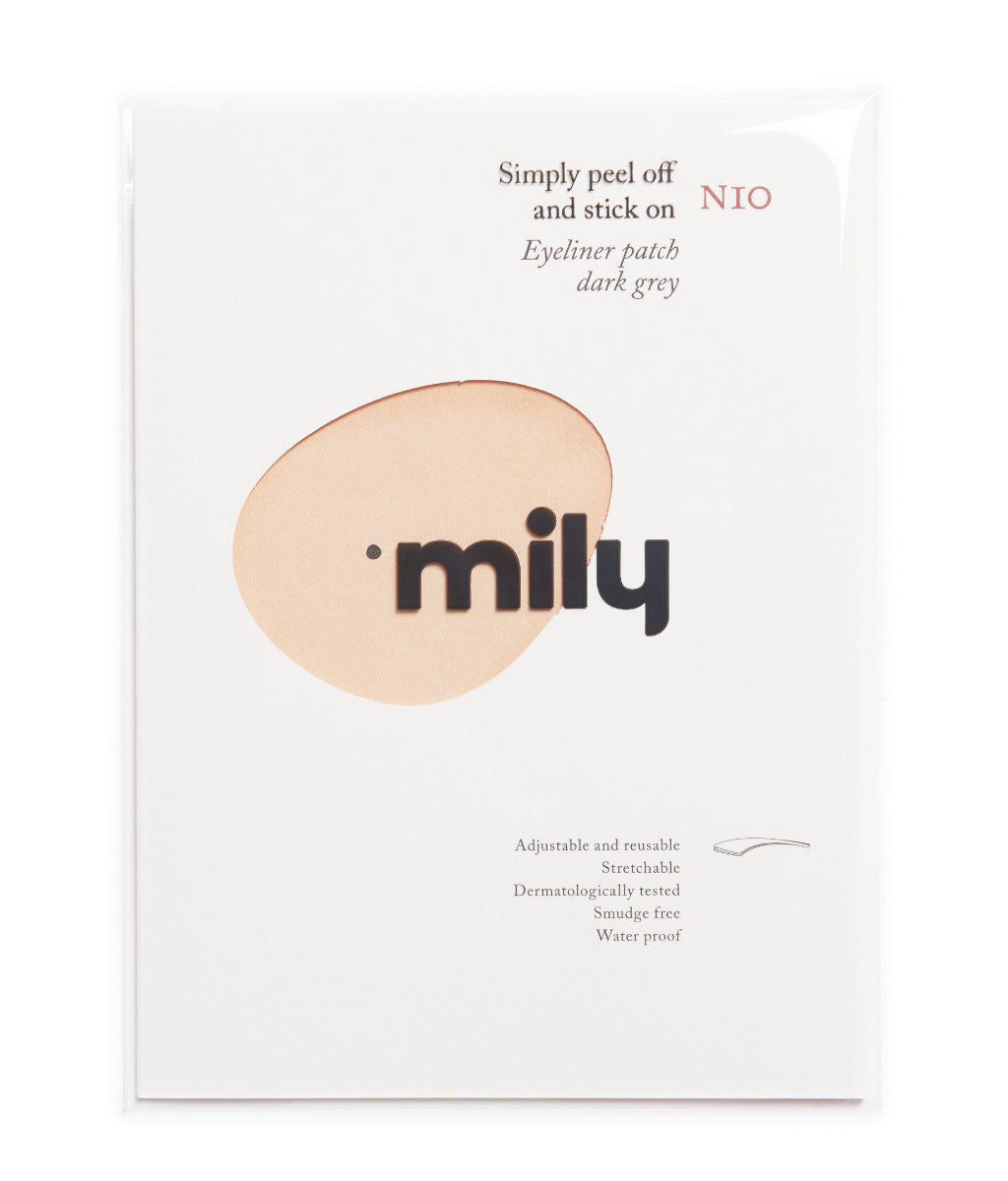 N°10 </br> Stick on eyeliners </br>dark grey - winged shape