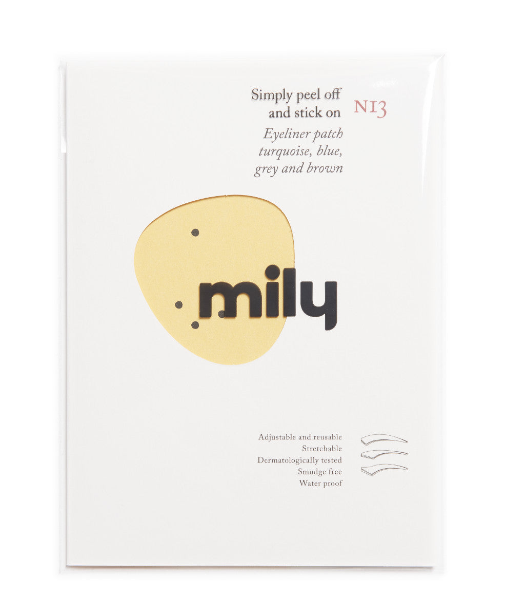 N°13 </br>Chantilly eyeliners </br>turquoise, blue, grey, brown - 3 styles