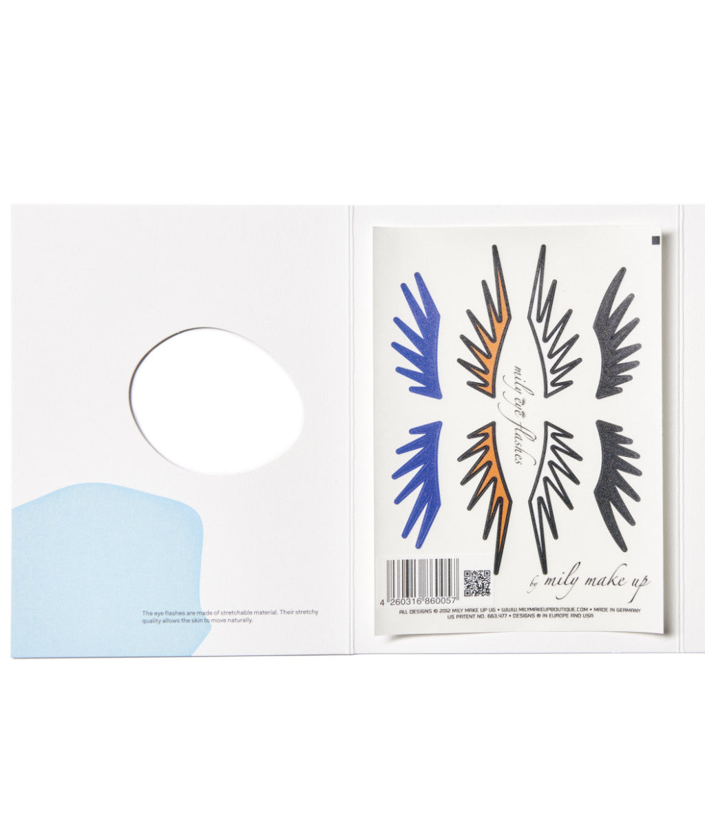 N°32 </br> Eye flashes </br>blue, red, white, black